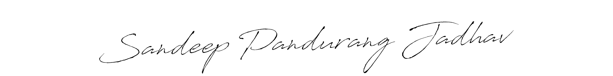 Design your own signature with our free online signature maker. With this signature software, you can create a handwritten (Antro_Vectra) signature for name Sandeep Pandurang Jadhav. Sandeep Pandurang Jadhav signature style 6 images and pictures png