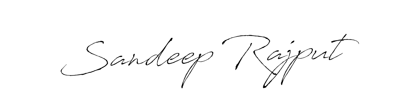 How to make Sandeep Rajput name signature. Use Antro_Vectra style for creating short signs online. This is the latest handwritten sign. Sandeep Rajput signature style 6 images and pictures png