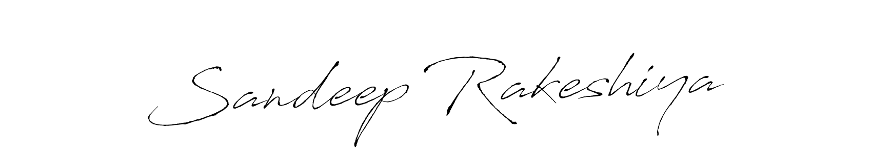 Make a beautiful signature design for name Sandeep Rakeshiya. With this signature (Antro_Vectra) style, you can create a handwritten signature for free. Sandeep Rakeshiya signature style 6 images and pictures png