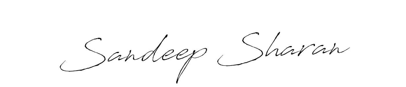 Make a beautiful signature design for name Sandeep Sharan. With this signature (Antro_Vectra) style, you can create a handwritten signature for free. Sandeep Sharan signature style 6 images and pictures png