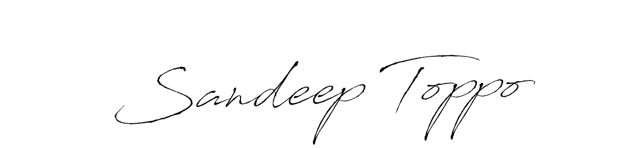 This is the best signature style for the Sandeep Toppo name. Also you like these signature font (Antro_Vectra). Mix name signature. Sandeep Toppo signature style 6 images and pictures png