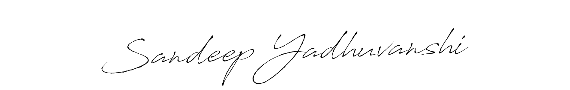 Use a signature maker to create a handwritten signature online. With this signature software, you can design (Antro_Vectra) your own signature for name Sandeep Yadhuvanshi. Sandeep Yadhuvanshi signature style 6 images and pictures png