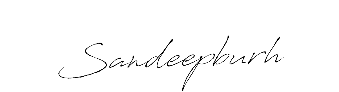 Create a beautiful signature design for name Sandeepburh. With this signature (Antro_Vectra) fonts, you can make a handwritten signature for free. Sandeepburh signature style 6 images and pictures png
