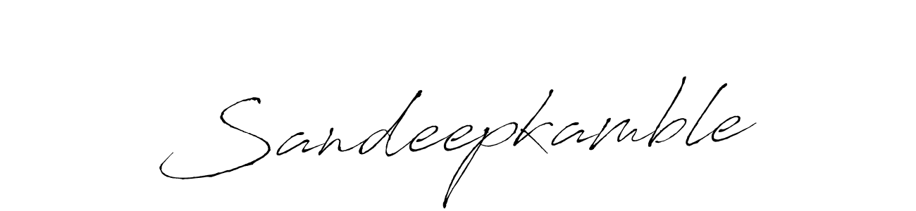 Create a beautiful signature design for name Sandeepkamble. With this signature (Antro_Vectra) fonts, you can make a handwritten signature for free. Sandeepkamble signature style 6 images and pictures png