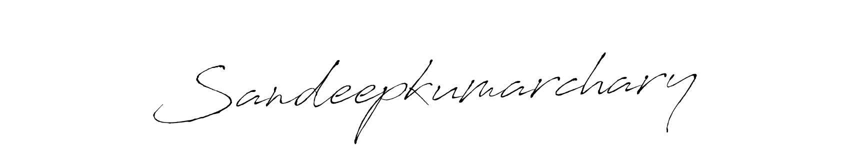 Also we have Sandeepkumarchary name is the best signature style. Create professional handwritten signature collection using Antro_Vectra autograph style. Sandeepkumarchary signature style 6 images and pictures png