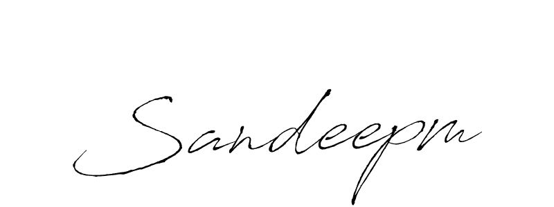 Sandeepm stylish signature style. Best Handwritten Sign (Antro_Vectra) for my name. Handwritten Signature Collection Ideas for my name Sandeepm. Sandeepm signature style 6 images and pictures png