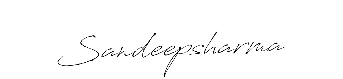 How to make Sandeepsharma signature? Antro_Vectra is a professional autograph style. Create handwritten signature for Sandeepsharma name. Sandeepsharma signature style 6 images and pictures png