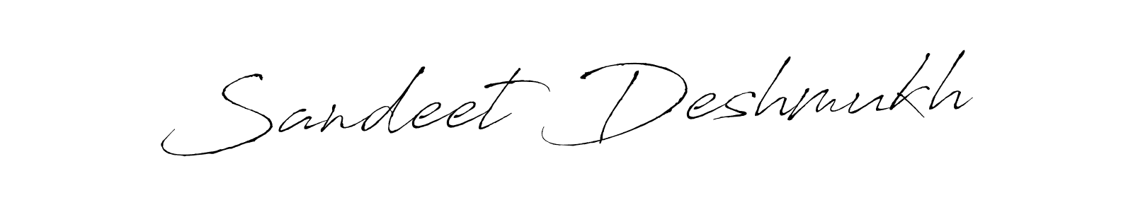 Design your own signature with our free online signature maker. With this signature software, you can create a handwritten (Antro_Vectra) signature for name Sandeet Deshmukh. Sandeet Deshmukh signature style 6 images and pictures png