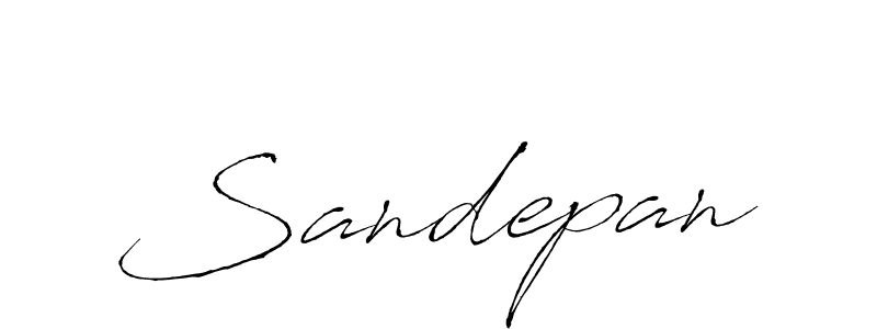 Design your own signature with our free online signature maker. With this signature software, you can create a handwritten (Antro_Vectra) signature for name Sandepan. Sandepan signature style 6 images and pictures png