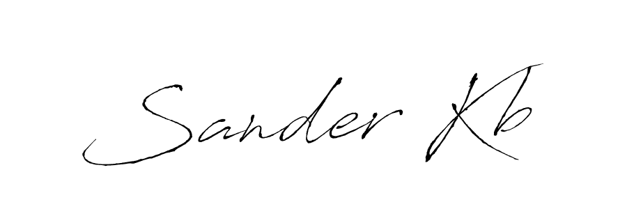 This is the best signature style for the Sander Kb name. Also you like these signature font (Antro_Vectra). Mix name signature. Sander Kb signature style 6 images and pictures png