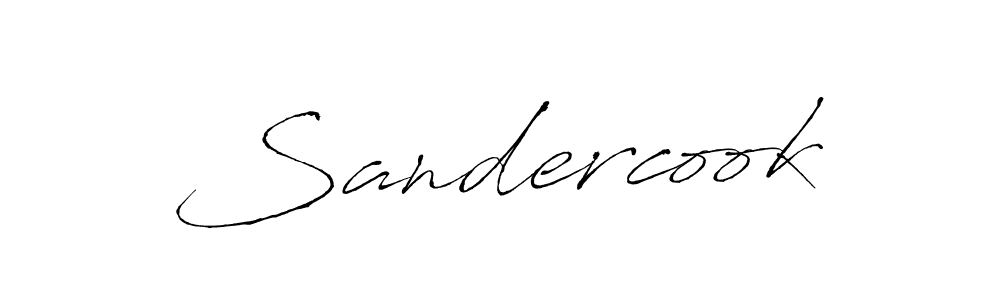 How to make Sandercook signature? Antro_Vectra is a professional autograph style. Create handwritten signature for Sandercook name. Sandercook signature style 6 images and pictures png