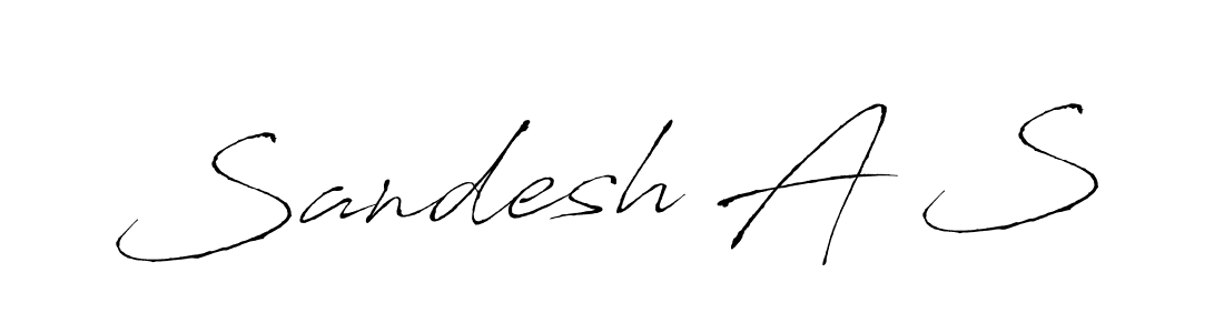 Create a beautiful signature design for name Sandesh A S. With this signature (Antro_Vectra) fonts, you can make a handwritten signature for free. Sandesh A S signature style 6 images and pictures png