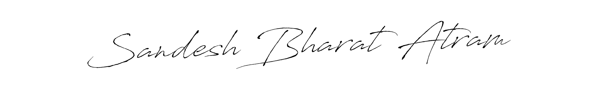 How to Draw Sandesh Bharat Atram signature style? Antro_Vectra is a latest design signature styles for name Sandesh Bharat Atram. Sandesh Bharat Atram signature style 6 images and pictures png