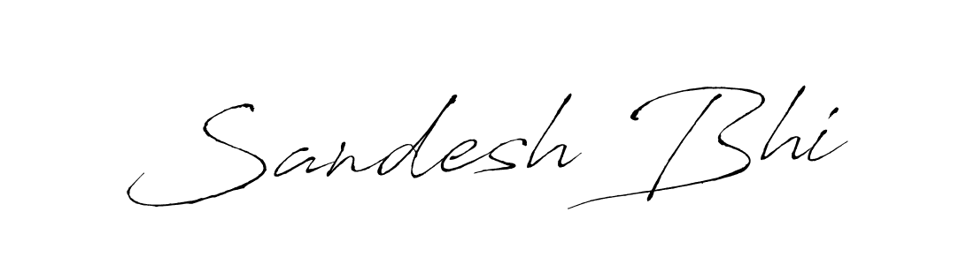 Design your own signature with our free online signature maker. With this signature software, you can create a handwritten (Antro_Vectra) signature for name Sandesh Bhi. Sandesh Bhi signature style 6 images and pictures png