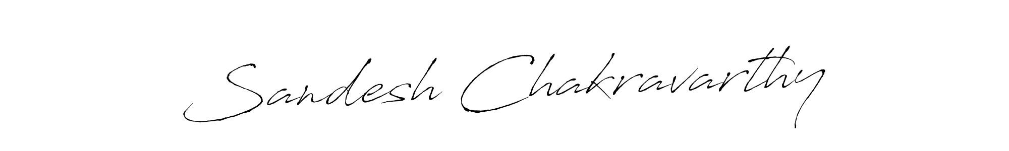 Design your own signature with our free online signature maker. With this signature software, you can create a handwritten (Antro_Vectra) signature for name Sandesh Chakravarthy. Sandesh Chakravarthy signature style 6 images and pictures png