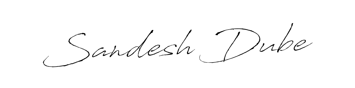 Create a beautiful signature design for name Sandesh Dube. With this signature (Antro_Vectra) fonts, you can make a handwritten signature for free. Sandesh Dube signature style 6 images and pictures png