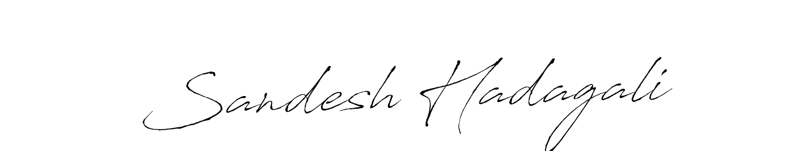 Make a beautiful signature design for name Sandesh Hadagali. With this signature (Antro_Vectra) style, you can create a handwritten signature for free. Sandesh Hadagali signature style 6 images and pictures png
