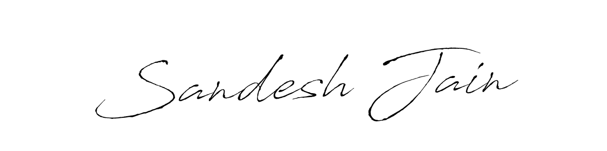 Also You can easily find your signature by using the search form. We will create Sandesh Jain name handwritten signature images for you free of cost using Antro_Vectra sign style. Sandesh Jain signature style 6 images and pictures png