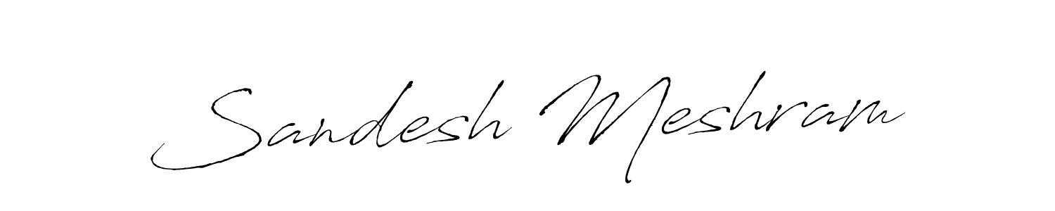 How to make Sandesh Meshram signature? Antro_Vectra is a professional autograph style. Create handwritten signature for Sandesh Meshram name. Sandesh Meshram signature style 6 images and pictures png