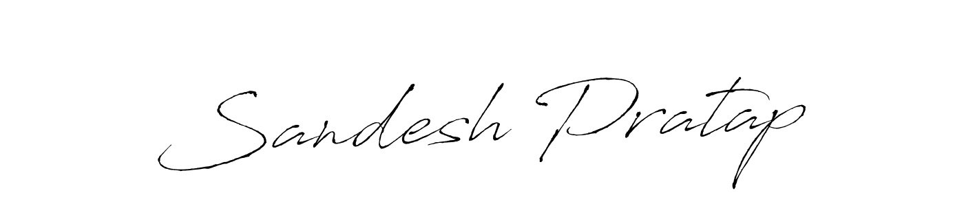 Sandesh Pratap stylish signature style. Best Handwritten Sign (Antro_Vectra) for my name. Handwritten Signature Collection Ideas for my name Sandesh Pratap. Sandesh Pratap signature style 6 images and pictures png