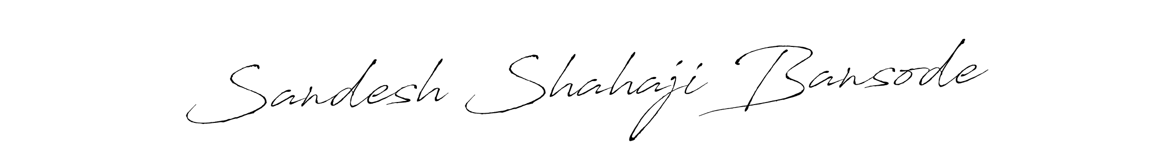 Sandesh Shahaji Bansode stylish signature style. Best Handwritten Sign (Antro_Vectra) for my name. Handwritten Signature Collection Ideas for my name Sandesh Shahaji Bansode. Sandesh Shahaji Bansode signature style 6 images and pictures png