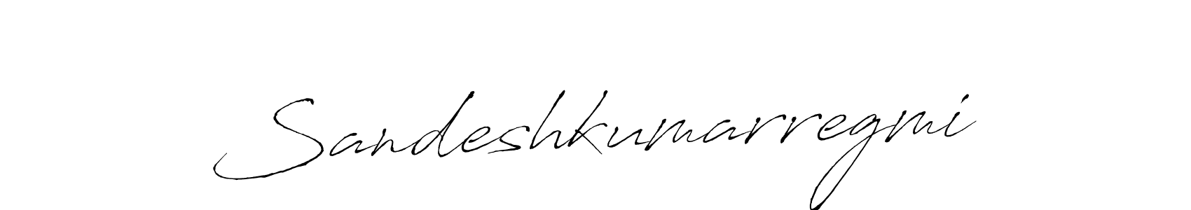 Make a beautiful signature design for name Sandeshkumarregmi. With this signature (Antro_Vectra) style, you can create a handwritten signature for free. Sandeshkumarregmi signature style 6 images and pictures png