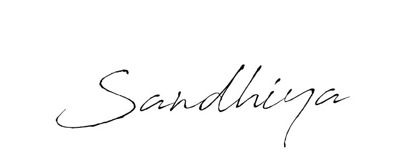 Design your own signature with our free online signature maker. With this signature software, you can create a handwritten (Antro_Vectra) signature for name Sandhiya. Sandhiya signature style 6 images and pictures png