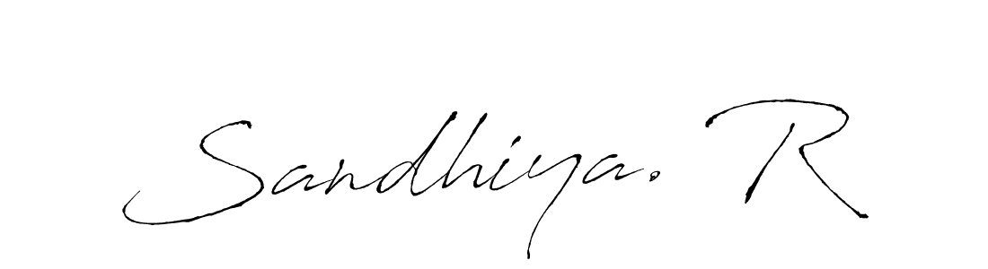 How to make Sandhiya. R name signature. Use Antro_Vectra style for creating short signs online. This is the latest handwritten sign. Sandhiya. R signature style 6 images and pictures png