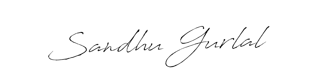 Make a beautiful signature design for name Sandhu Gurlal. With this signature (Antro_Vectra) style, you can create a handwritten signature for free. Sandhu Gurlal signature style 6 images and pictures png