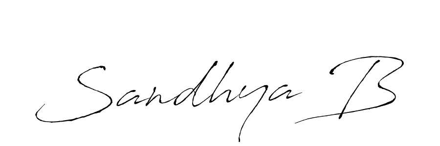 It looks lik you need a new signature style for name Sandhya B. Design unique handwritten (Antro_Vectra) signature with our free signature maker in just a few clicks. Sandhya B signature style 6 images and pictures png