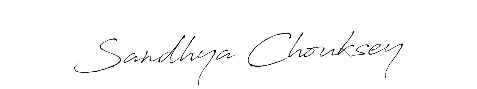 Use a signature maker to create a handwritten signature online. With this signature software, you can design (Antro_Vectra) your own signature for name Sandhya Chouksey. Sandhya Chouksey signature style 6 images and pictures png
