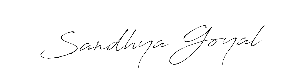 How to make Sandhya Goyal signature? Antro_Vectra is a professional autograph style. Create handwritten signature for Sandhya Goyal name. Sandhya Goyal signature style 6 images and pictures png