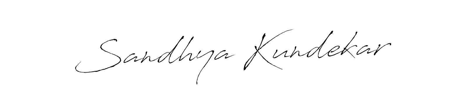 Create a beautiful signature design for name Sandhya Kundekar. With this signature (Antro_Vectra) fonts, you can make a handwritten signature for free. Sandhya Kundekar signature style 6 images and pictures png