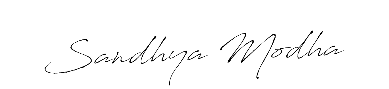 Use a signature maker to create a handwritten signature online. With this signature software, you can design (Antro_Vectra) your own signature for name Sandhya Modha. Sandhya Modha signature style 6 images and pictures png