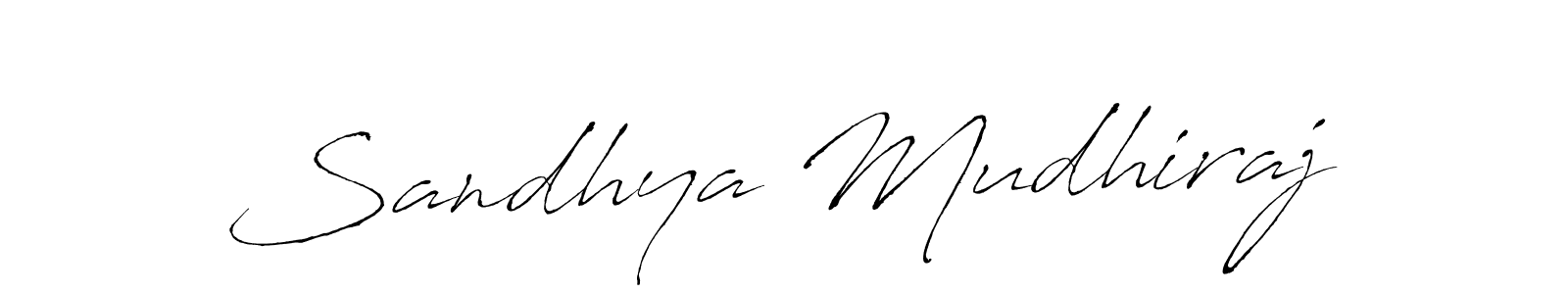 Create a beautiful signature design for name Sandhya Mudhiraj. With this signature (Antro_Vectra) fonts, you can make a handwritten signature for free. Sandhya Mudhiraj signature style 6 images and pictures png