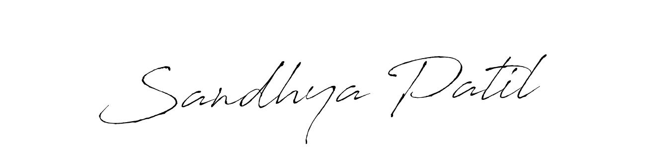 Create a beautiful signature design for name Sandhya Patil. With this signature (Antro_Vectra) fonts, you can make a handwritten signature for free. Sandhya Patil signature style 6 images and pictures png