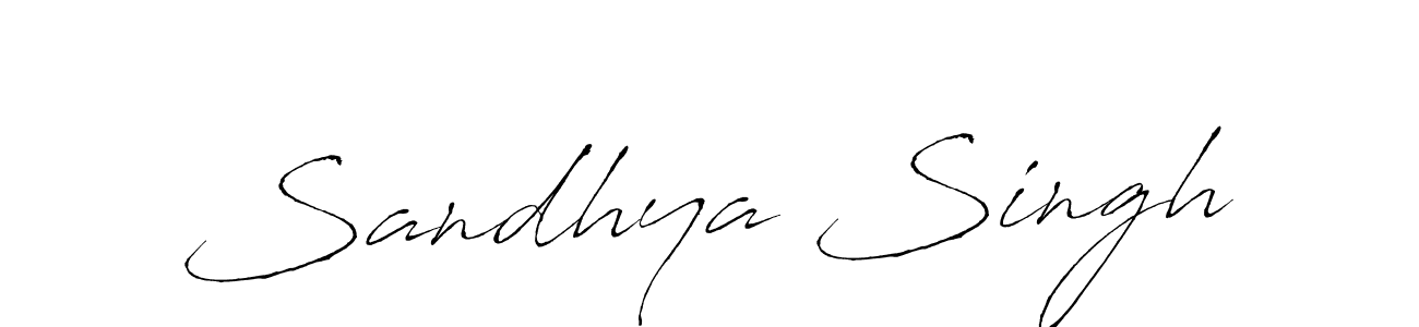 How to make Sandhya Singh signature? Antro_Vectra is a professional autograph style. Create handwritten signature for Sandhya Singh name. Sandhya Singh signature style 6 images and pictures png