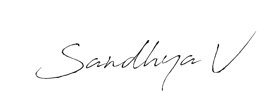 The best way (Antro_Vectra) to make a short signature is to pick only two or three words in your name. The name Sandhya V include a total of six letters. For converting this name. Sandhya V signature style 6 images and pictures png