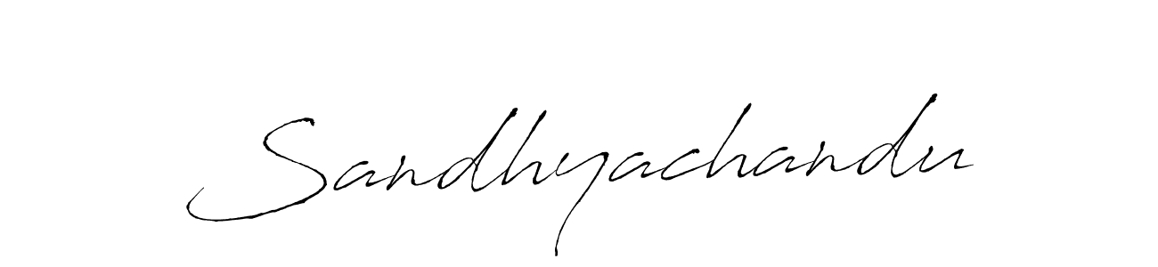 You should practise on your own different ways (Antro_Vectra) to write your name (Sandhyachandu) in signature. don't let someone else do it for you. Sandhyachandu signature style 6 images and pictures png