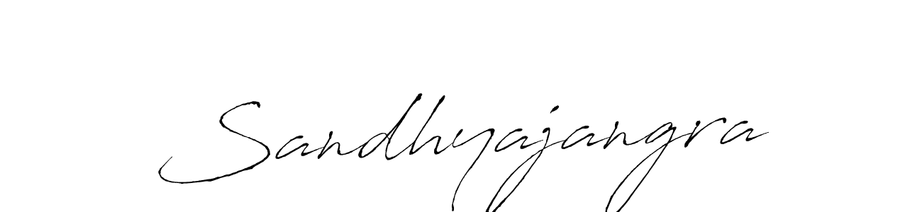 Use a signature maker to create a handwritten signature online. With this signature software, you can design (Antro_Vectra) your own signature for name Sandhyajangra. Sandhyajangra signature style 6 images and pictures png