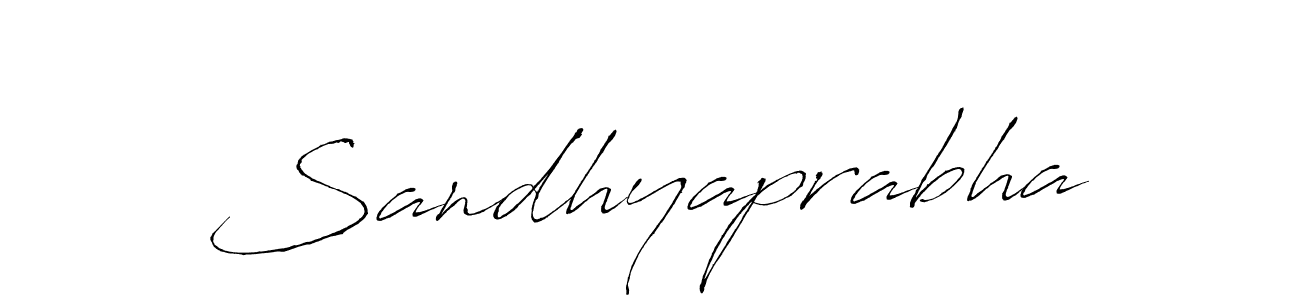 Use a signature maker to create a handwritten signature online. With this signature software, you can design (Antro_Vectra) your own signature for name Sandhyaprabha. Sandhyaprabha signature style 6 images and pictures png