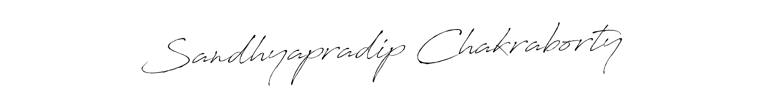 Sandhyapradip Chakraborty stylish signature style. Best Handwritten Sign (Antro_Vectra) for my name. Handwritten Signature Collection Ideas for my name Sandhyapradip Chakraborty. Sandhyapradip Chakraborty signature style 6 images and pictures png