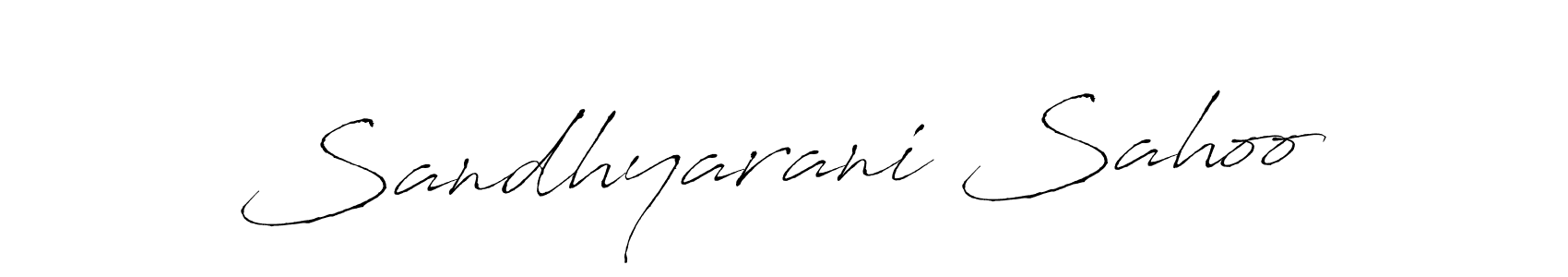 Sandhyarani Sahoo stylish signature style. Best Handwritten Sign (Antro_Vectra) for my name. Handwritten Signature Collection Ideas for my name Sandhyarani Sahoo. Sandhyarani Sahoo signature style 6 images and pictures png