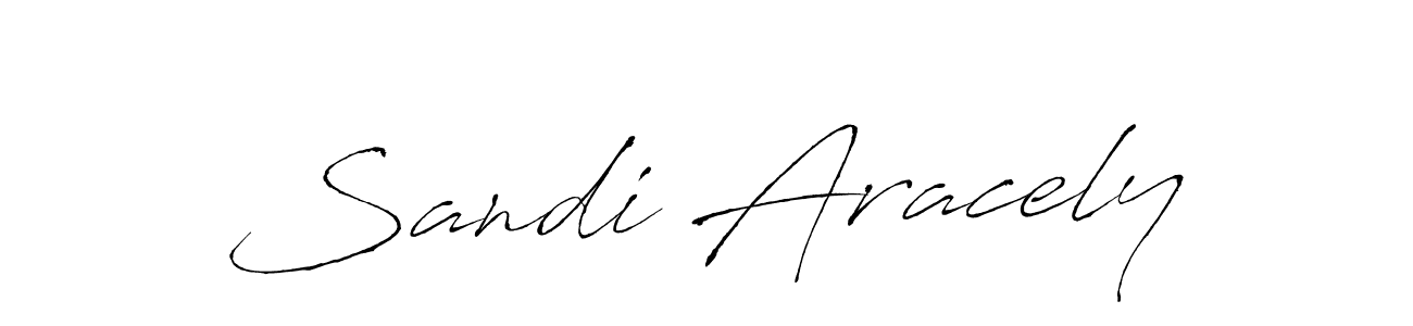 Also You can easily find your signature by using the search form. We will create Sandi Aracely name handwritten signature images for you free of cost using Antro_Vectra sign style. Sandi Aracely signature style 6 images and pictures png