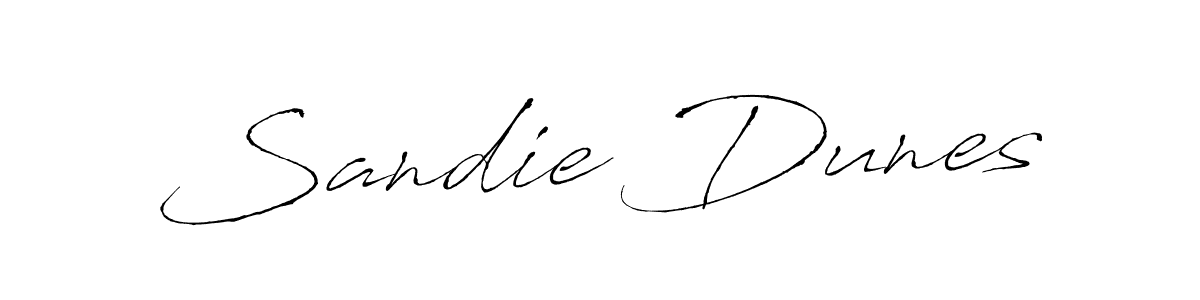 Create a beautiful signature design for name Sandie Dunes. With this signature (Antro_Vectra) fonts, you can make a handwritten signature for free. Sandie Dunes signature style 6 images and pictures png