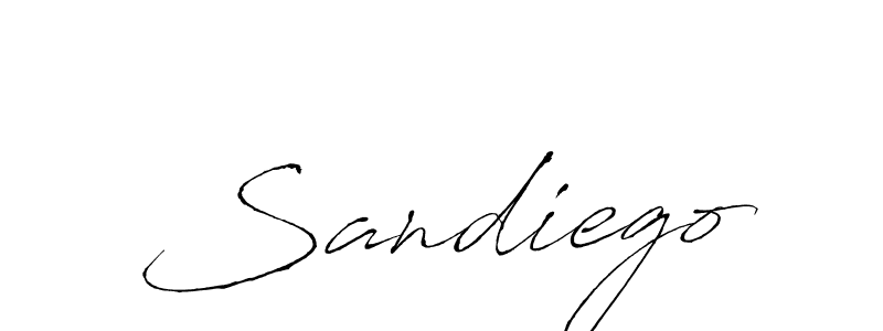 Create a beautiful signature design for name Sandiego. With this signature (Antro_Vectra) fonts, you can make a handwritten signature for free. Sandiego signature style 6 images and pictures png