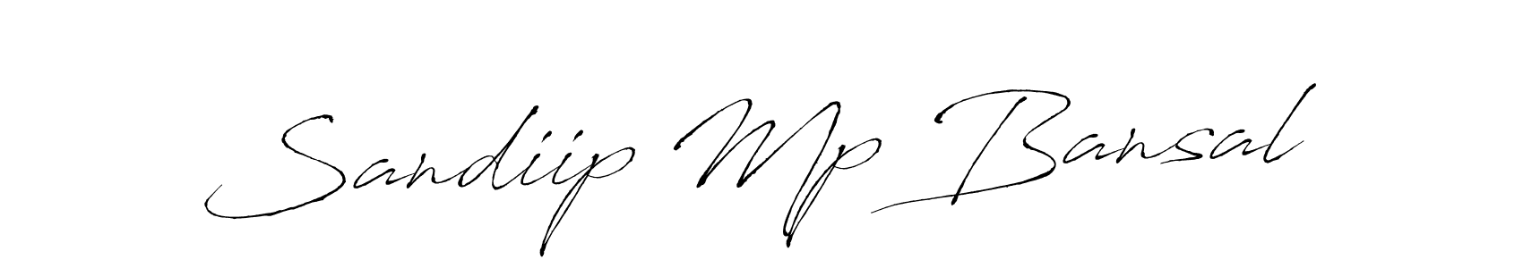 Create a beautiful signature design for name Sandiip Mp Bansal. With this signature (Antro_Vectra) fonts, you can make a handwritten signature for free. Sandiip Mp Bansal signature style 6 images and pictures png