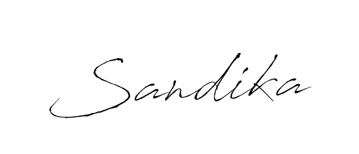 Design your own signature with our free online signature maker. With this signature software, you can create a handwritten (Antro_Vectra) signature for name Sandika. Sandika signature style 6 images and pictures png