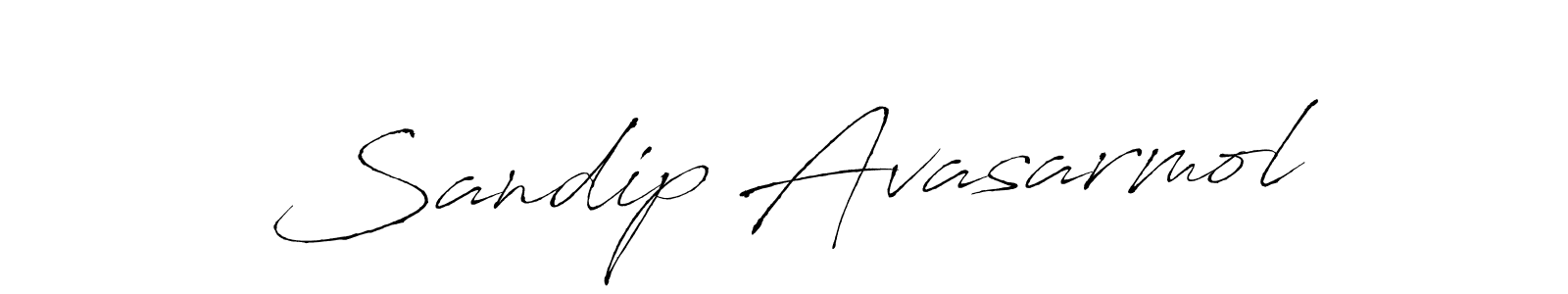 Sandip Avasarmol stylish signature style. Best Handwritten Sign (Antro_Vectra) for my name. Handwritten Signature Collection Ideas for my name Sandip Avasarmol. Sandip Avasarmol signature style 6 images and pictures png