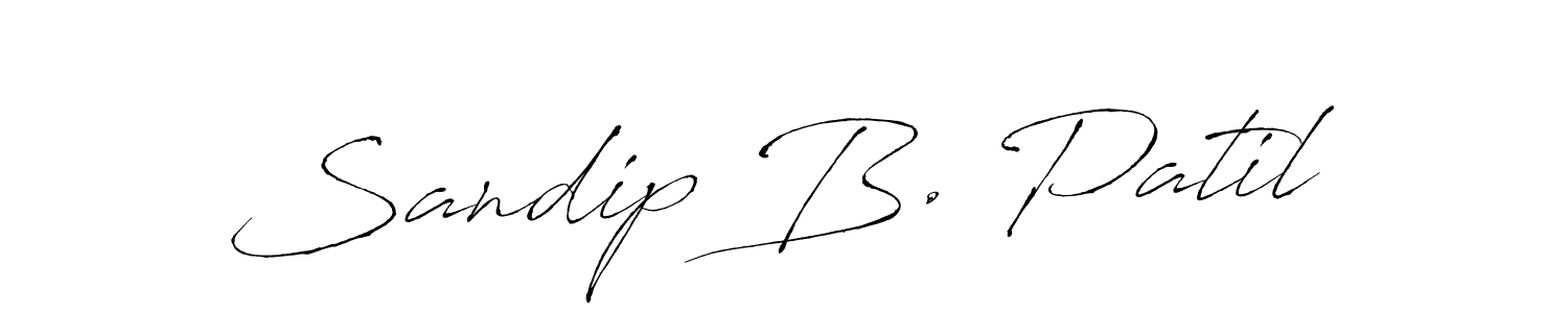 You should practise on your own different ways (Antro_Vectra) to write your name (Sandip B. Patil) in signature. don't let someone else do it for you. Sandip B. Patil signature style 6 images and pictures png